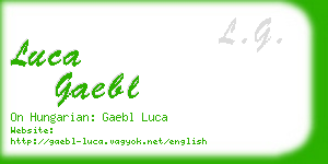 luca gaebl business card